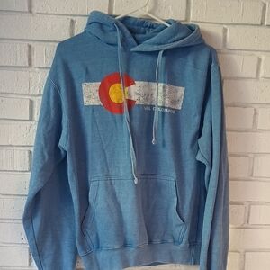 Charlie's T-Shirts Blue Womens Colorado Hoodie Size Extra Small